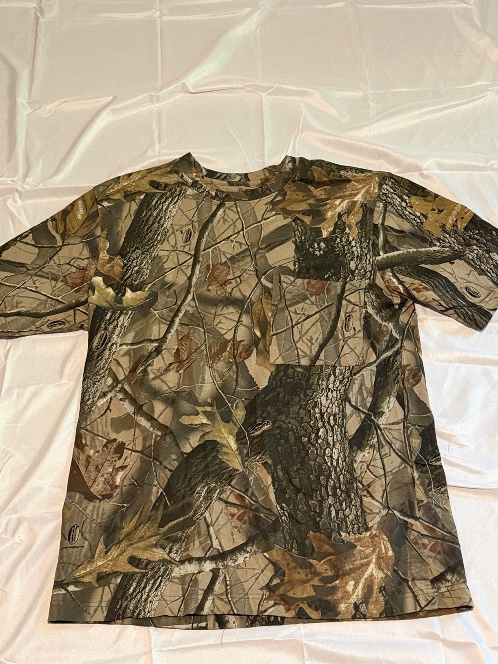 Realtree Men's Short-Sleeve Camo Pocket Tee - Brown/Green